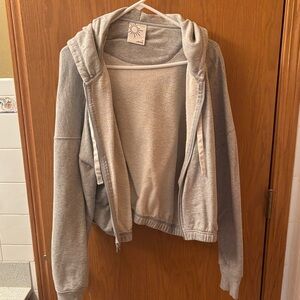 Aerie Light Gray Hoodie